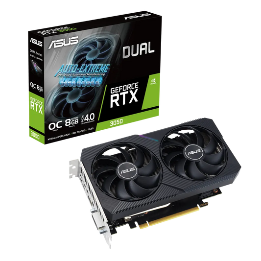 ASUS NVIDIA 8GB GDDR6 OC graphics card PCIe 4.0 1852MHz with HDMI DP DVI ports