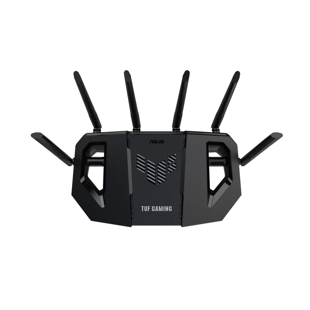 ASUS WiFi 7 gaming router 688+5764Mbps dual-band 2.4GHz 5GHz 1xWAN 3xLAN 1xUSB AiMesh AiProtection