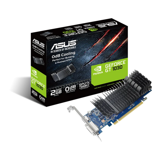 ASUS NVIDIA 2GB GDDR5 OC Edition graphics card 1506MHz boost with HDMI and DVI