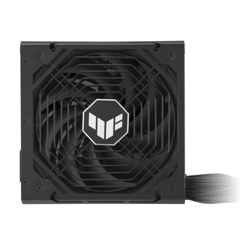 ASUS TUF Gaming 750W Bronze PSU in black with 80 Plus Bronze certification and high-performance cooling fan