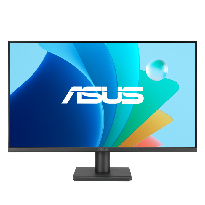 Front view of ASUS VA279HG 27 inch Eye Care Gaming Monitor showing IPS Full HD display and sleek frameless design