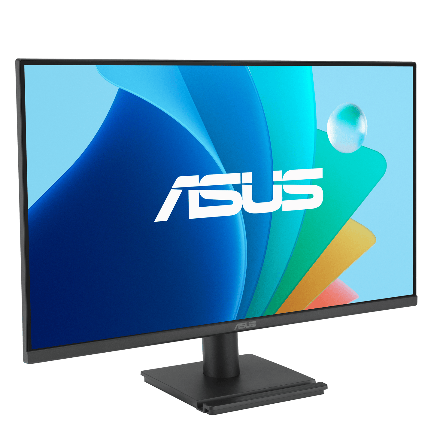 Front view of ASUS VA279HG 27 inch Eye Care Gaming Monitor showing IPS Full HD display and sleek frameless design