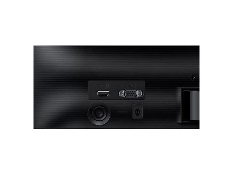 Back view of Samsung 22-inch SF350 LED Monitor showing VGA and DVI ports