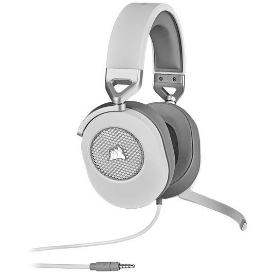 HS65 Premium White Headset 50mm Audio Drivers Omnidirectional Mic - view 1
