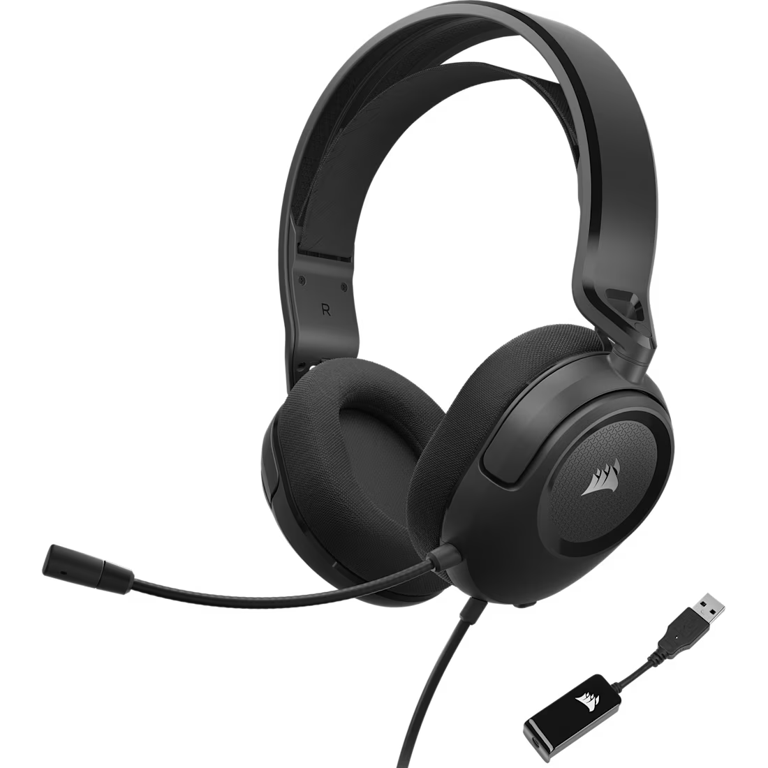 HS35 Surround v2 Carbon Gaming Headset Universal 3.5mm connectivity - view 2