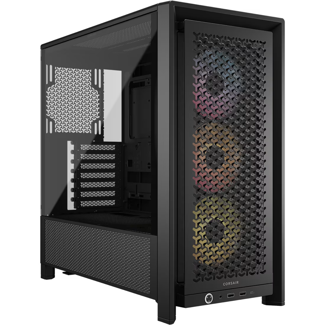 FRAME 4000D RS ARGB Black Mid-Tower Case 2x 3.5'' 2x 2.5'' Drive Bays Up - view 1
