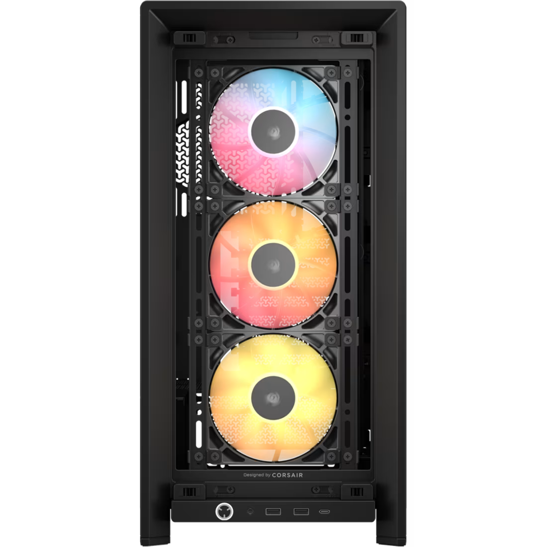 FRAME 4000D RS ARGB Black Mid-Tower Case 2x 3.5'' 2x 2.5'' Drive Bays Up - view 2