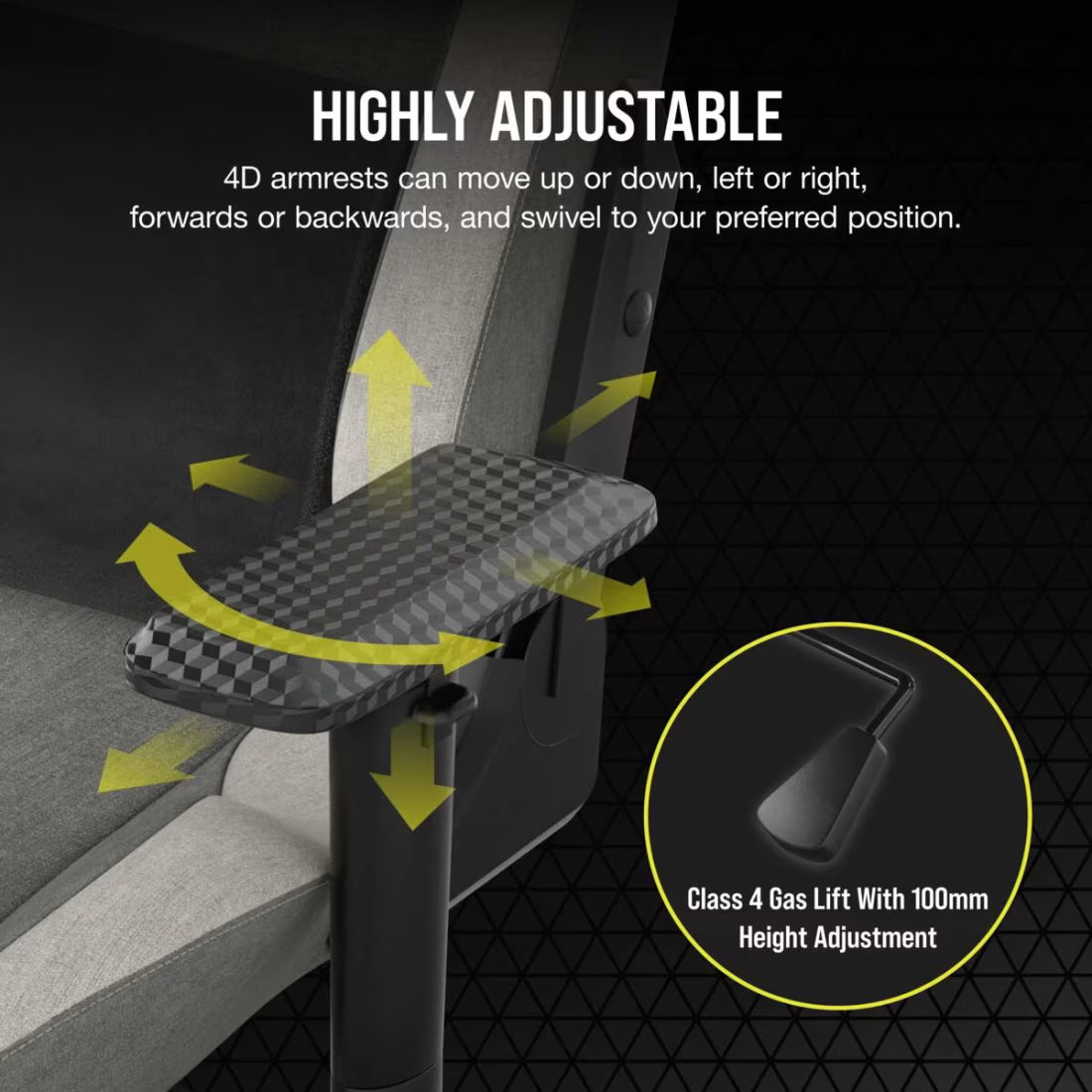 Corsair T3 RUSH Fabric Gaming Chair 2023 grey white ergonomic gaming chair with adjustable armrests and lumbar support