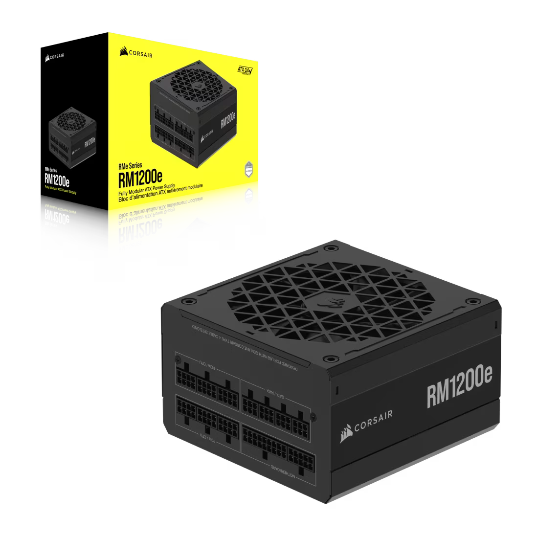Corsair RM Series RM1200e 1200 Watt 80 PLUS Gold Fully Modular ATX PSU - view 2