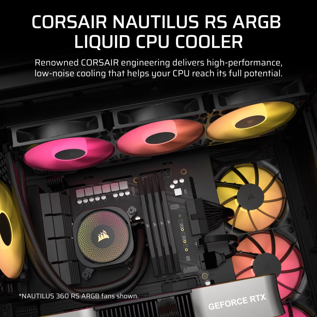 Corsair NAUTILUS 240 ARGB 240mm Radiator AIO CPU Cooler Intel LGA - view 7