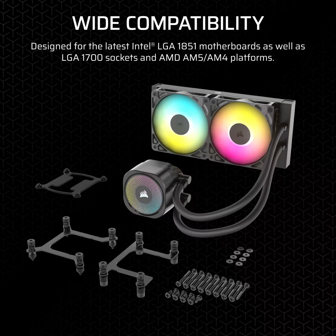 Corsair NAUTILUS 240 ARGB 240mm Radiator AIO CPU Cooler Intel LGA - view 11