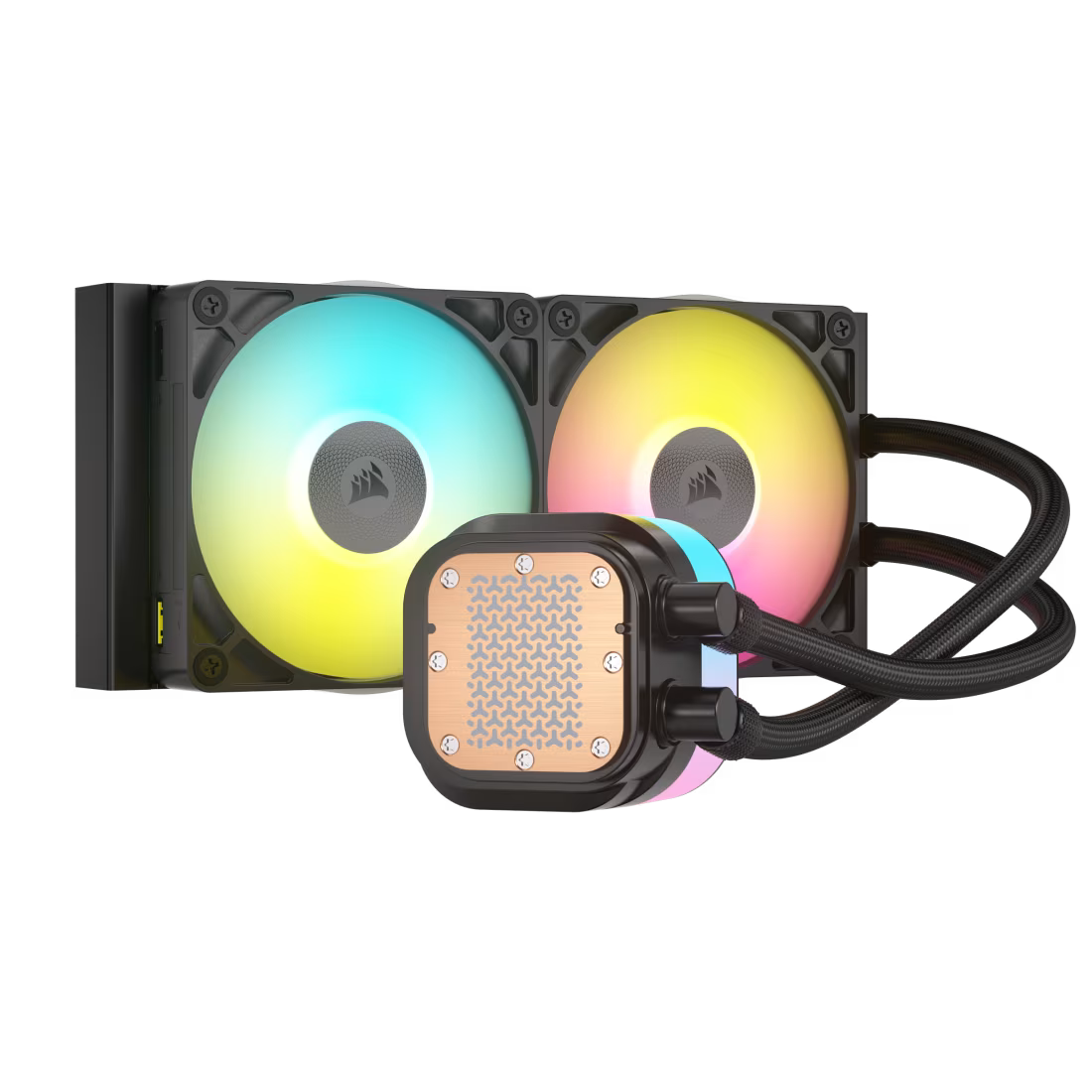 Corsair iCUE LINK TITAN 240 RX RGB AIO CPU Cooler RX120 RGB Fans Fits - view 3