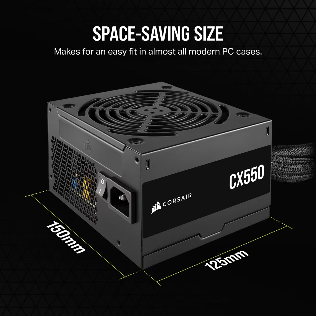 Corsair CX550 - 550 Watt 80 PLUS Bronze 5yr Warranty ATX (1) EPS (1) - view 6