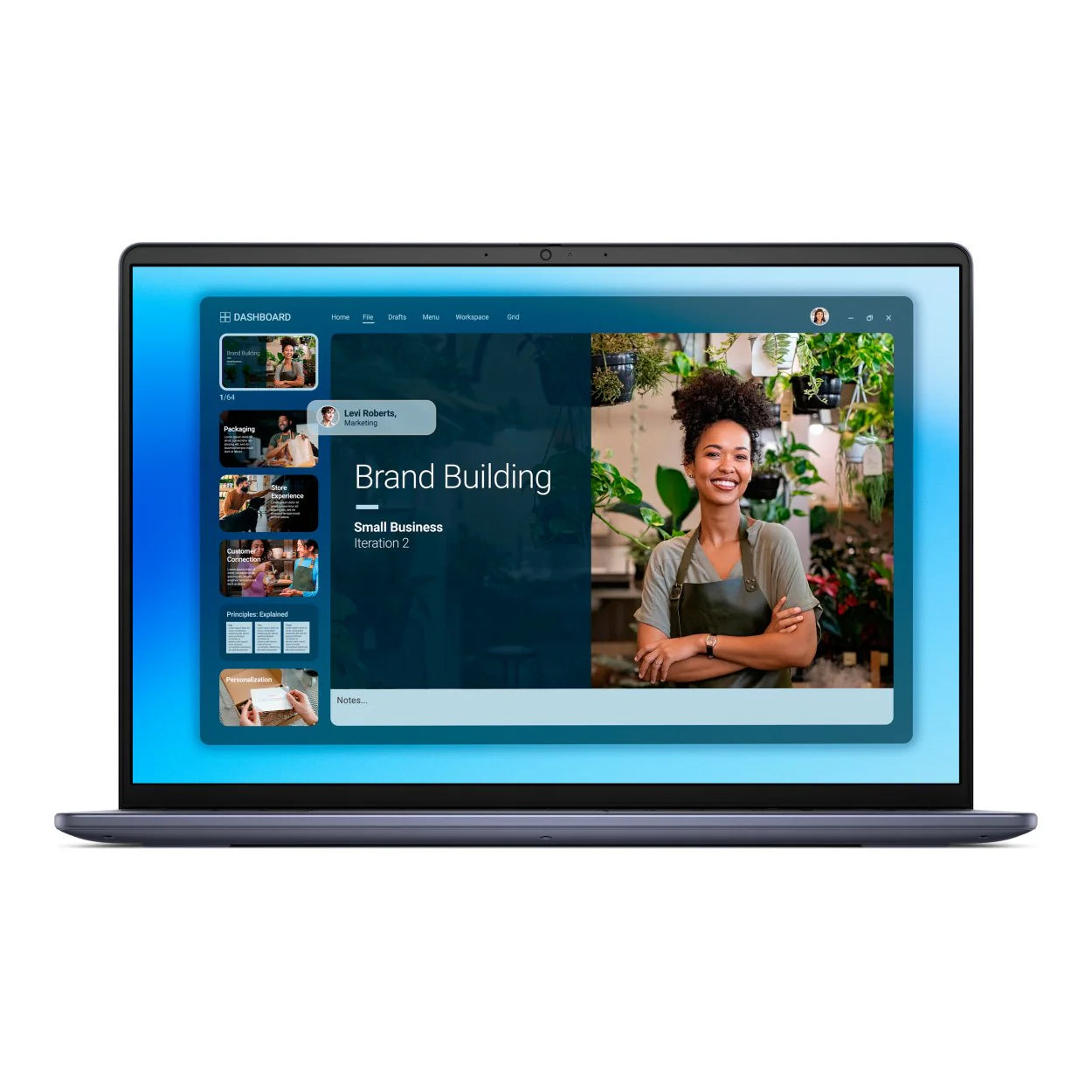 Dell 16 DC16251 16 inch notebook with Intel Core 7-150U, 16GB RAM, 512GB SSD and Windows 11 Pro for business and productivity