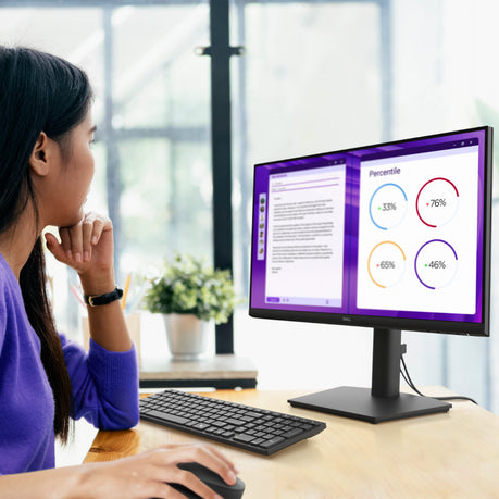 “Dell Pro 24 E2425HM 23.8 inch Full HD IPS monitor with ultra-thin bezels and adjustable stand.”