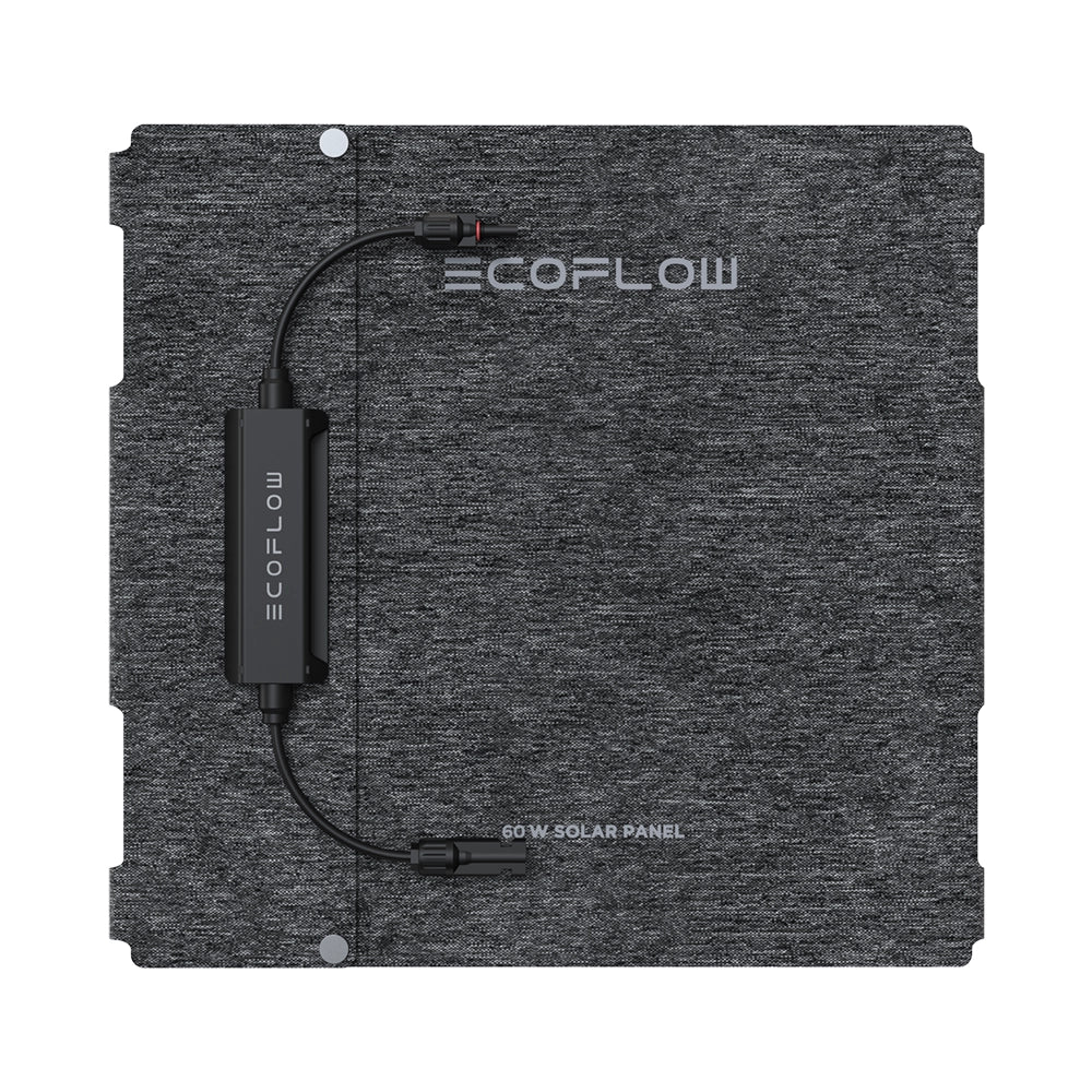 EcoFlow 60W portable solar panel foldable lightweight charger for camping outdoor and backup power solutions