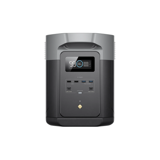 EcoFlow Delta 2 Max 2048Wh LiFePO4 portable power station with 2400W output