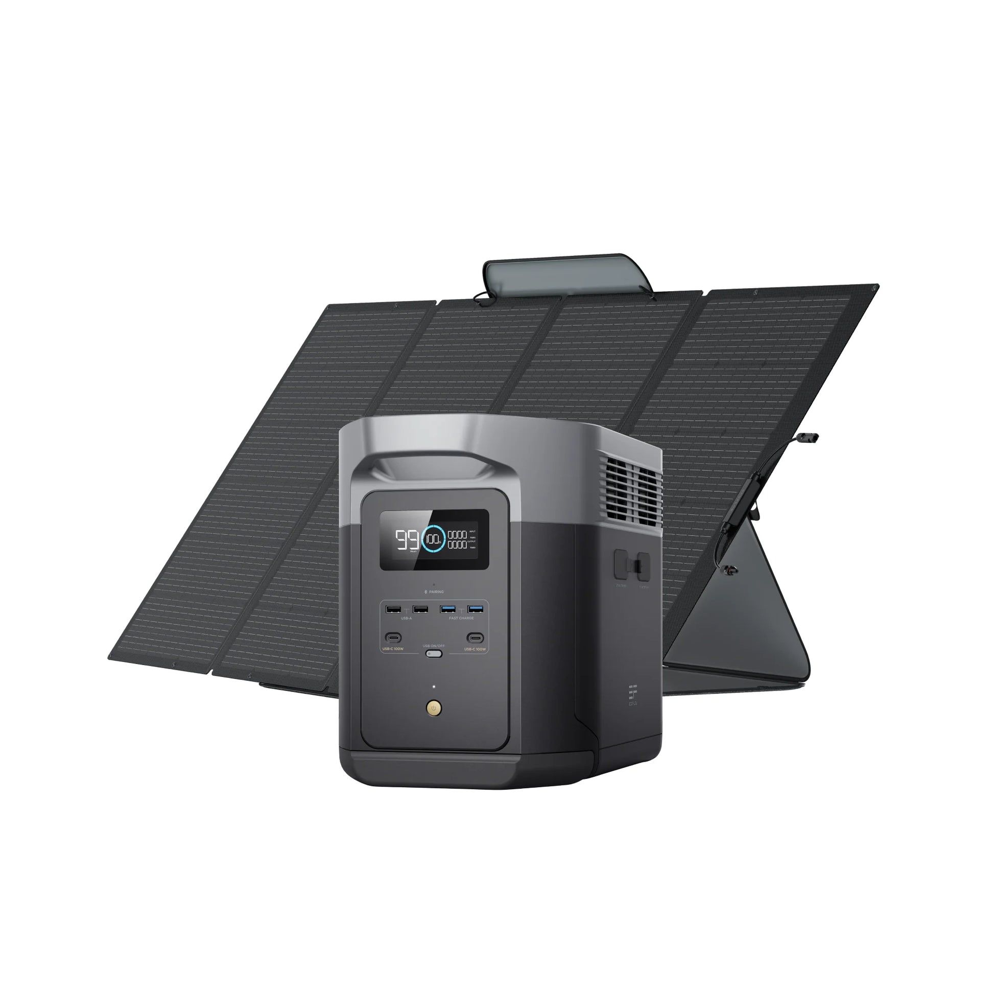 EcoFlow Delta 2 Max 2048Wh LiFePO4 portable power station with 2400W output