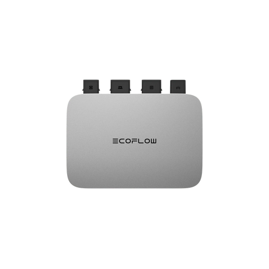 “EcoFlow PowerStream 800W Micro Inverter for solar DC to AC conversion, weatherproof and compact design”