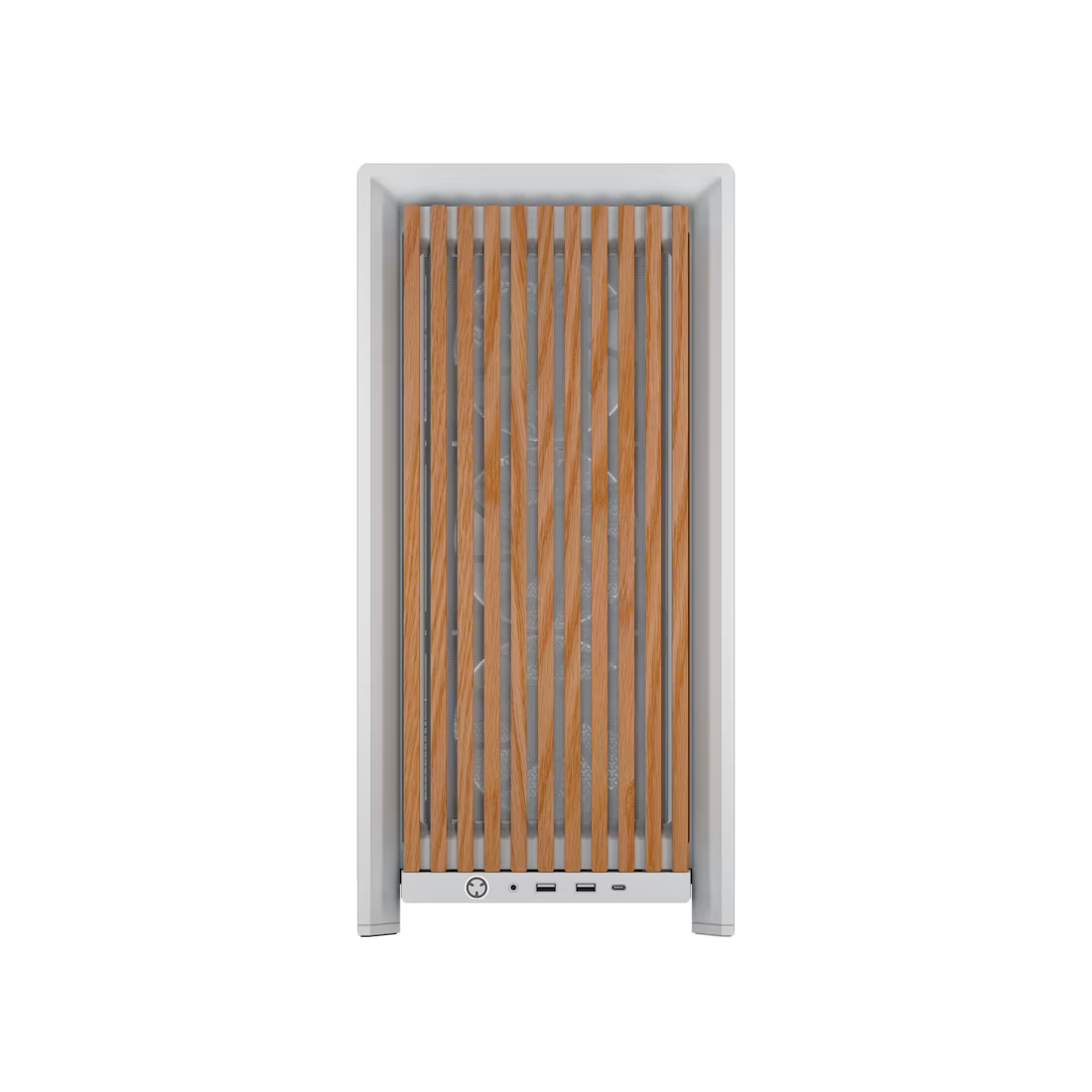 FRAME 4000D RS WOOD Modular High Airflow Mid-Tower Case 4x RS Fans White - view 2