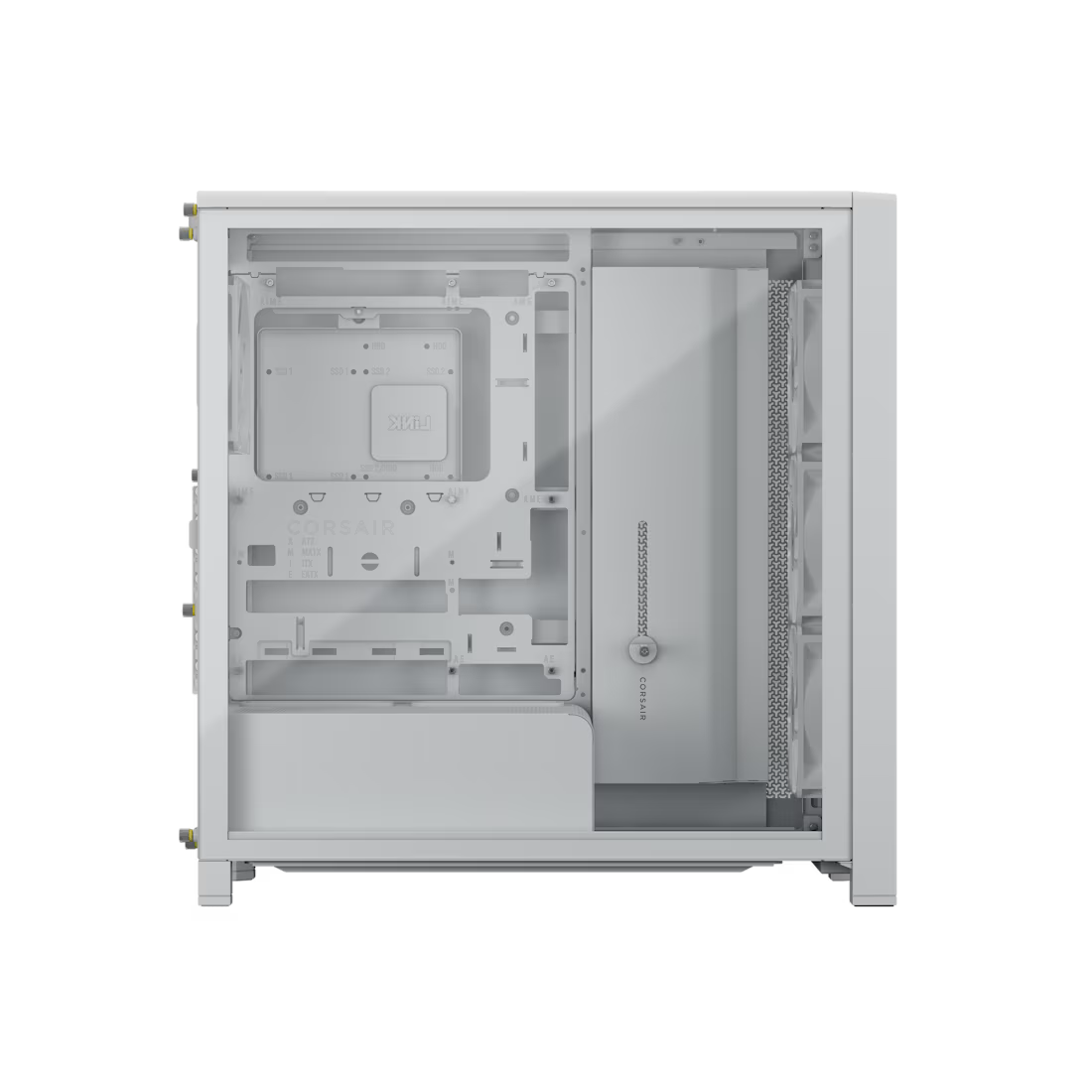 FRAME 4000D RS WOOD Modular High Airflow Mid-Tower Case 4x RS Fans White - view 3