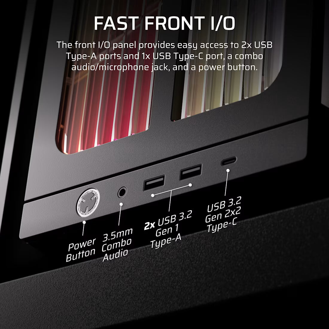 FRAME 4000X RS Mid-Tower Case 4x RS Fans Black - view 4