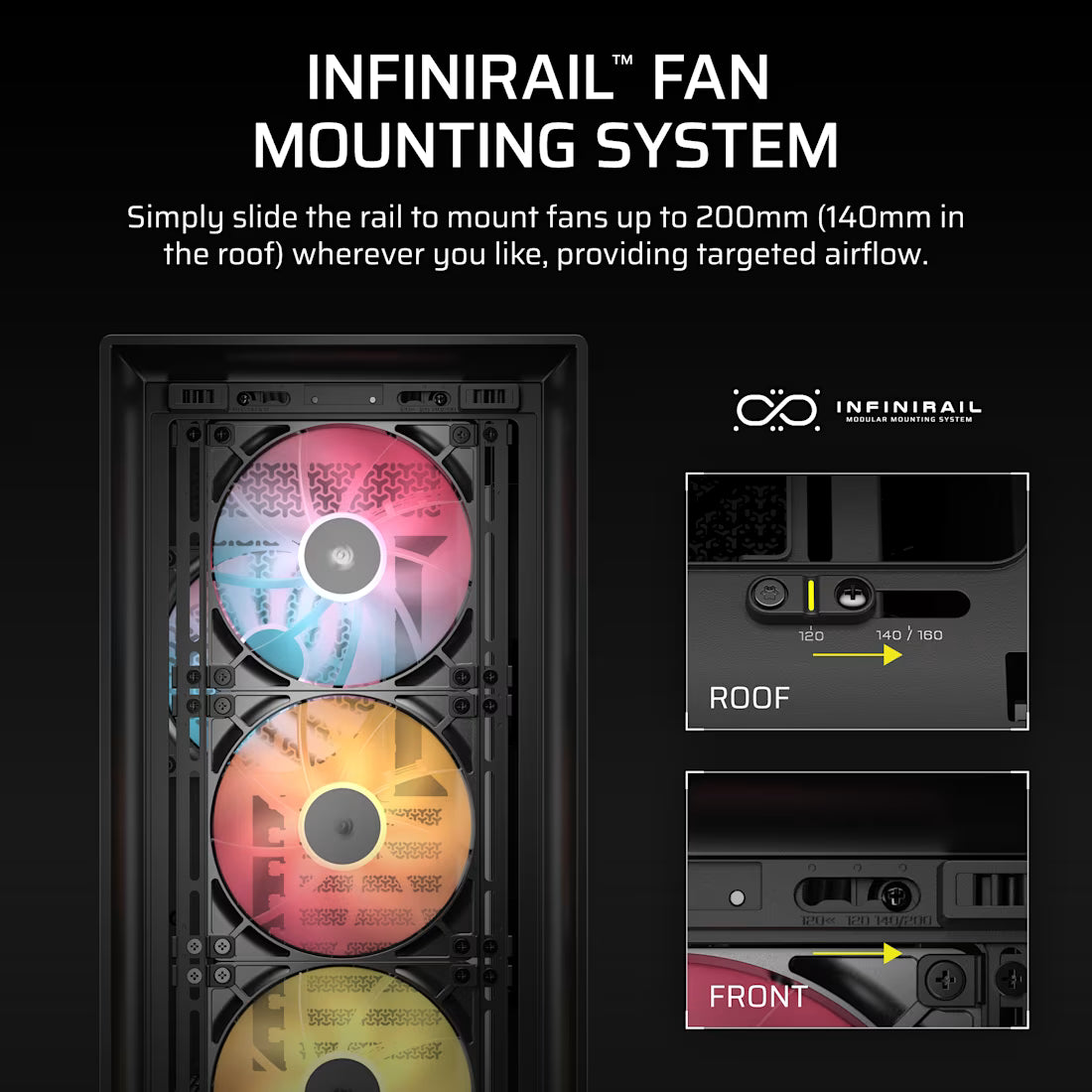 Corsair FRAME 5000D RS ARGB High-Airflow Mid-Tower PC Case – Tempered Glass Gaming Chassis with ARGB Fans