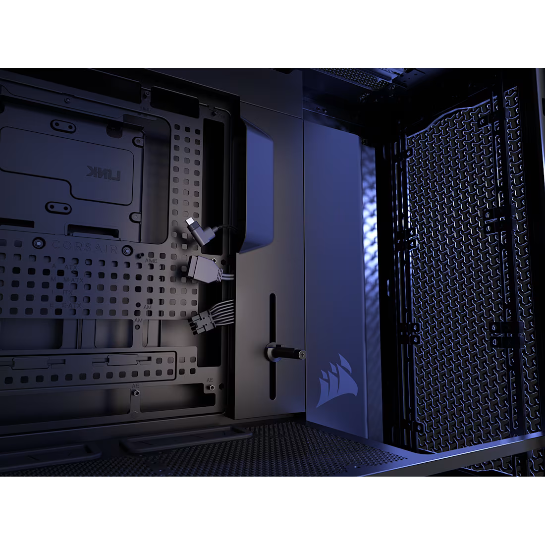 Corsair FRAME 5000D RS ARGB High-Airflow Mid-Tower PC Case – Tempered Glass Gaming Chassis with ARGB Fans