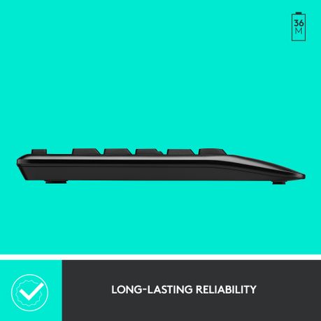 Logitech MK345 Wireless Combo Full-Sized Keyboard with Palm Rest