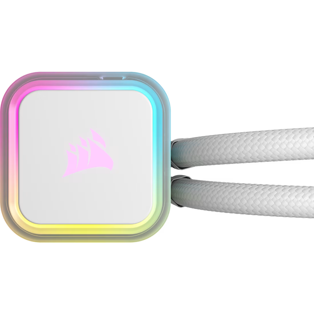 Corsair iCUE H100i RGB ELITE white 240mm liquid CPU cooler AIO with RGB pump lighting