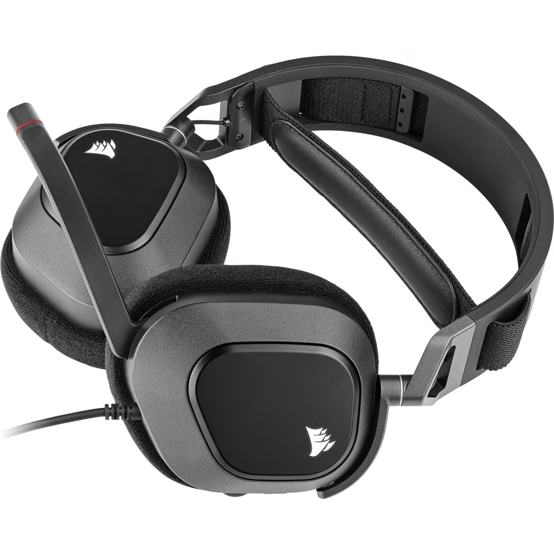 HS80 RGB USB Gaming Headset with 7.1 Surround Sound Carbon - view 2