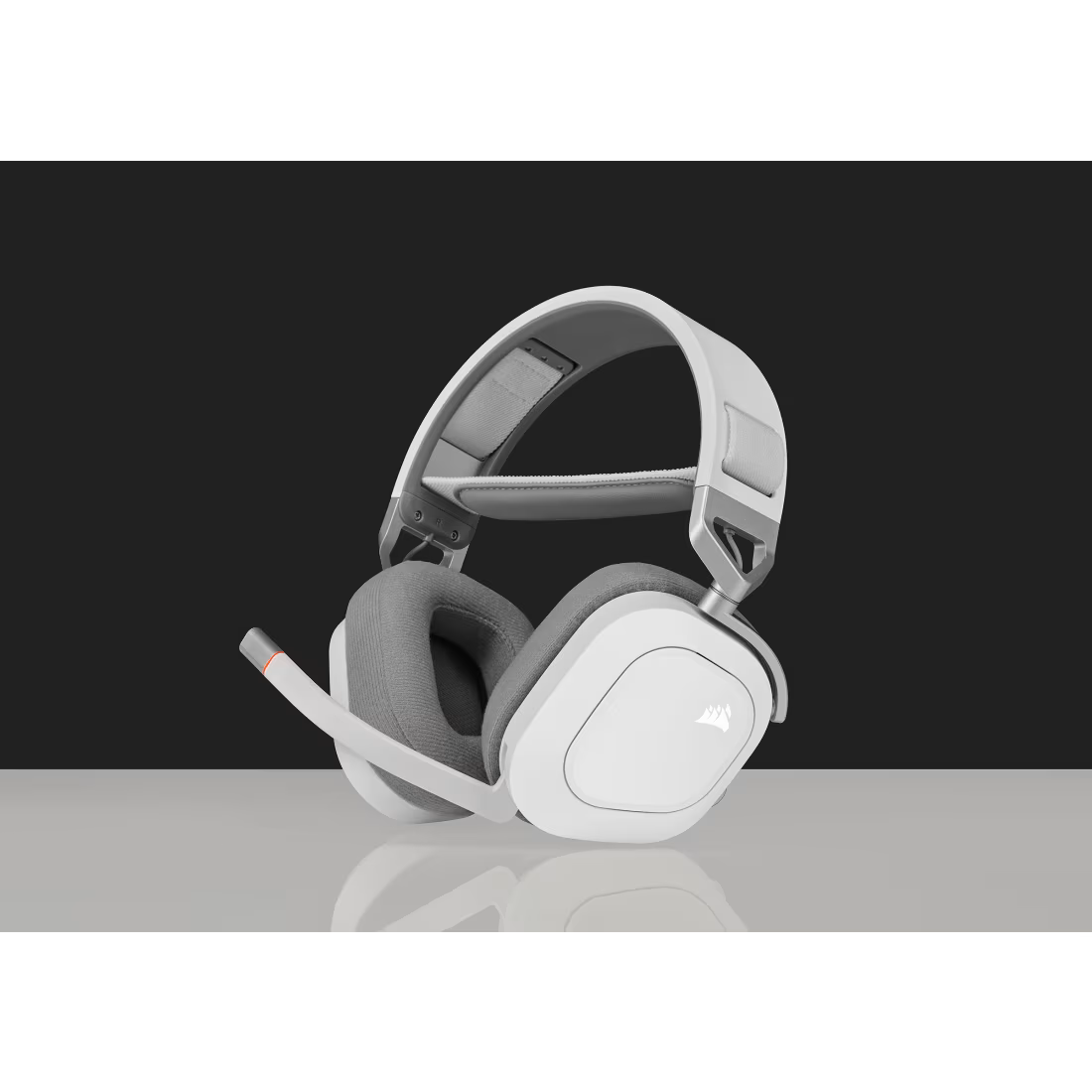 HS80 RGB WIRELESS Premium White Headset Spatial Audio 50mm Audio Drivers - view 6