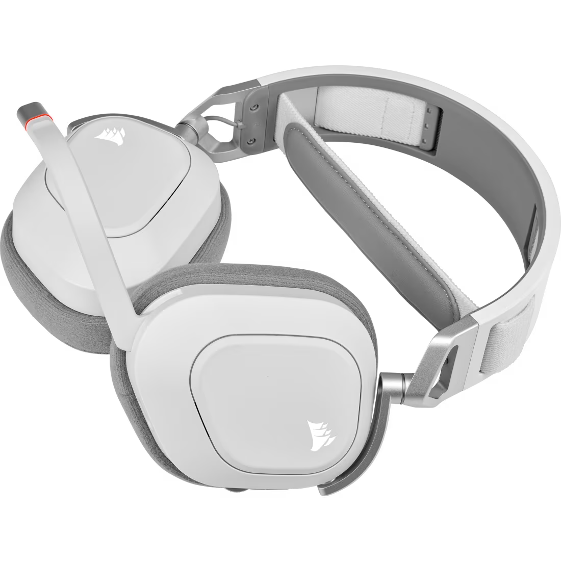 HS80 RGB WIRELESS Premium White Headset Spatial Audio 50mm Audio Drivers - view 4