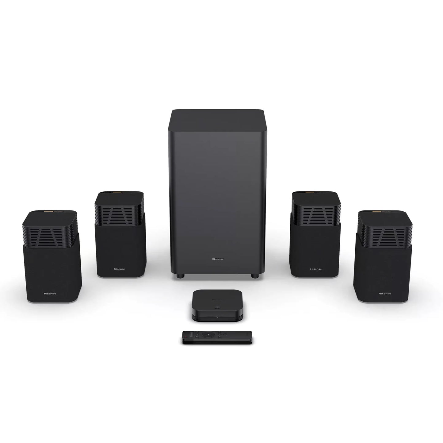 HISENSE HT Saturn 4.1.2 channel home theatre system Dolby Atmos surround sound with wireless subwoofer