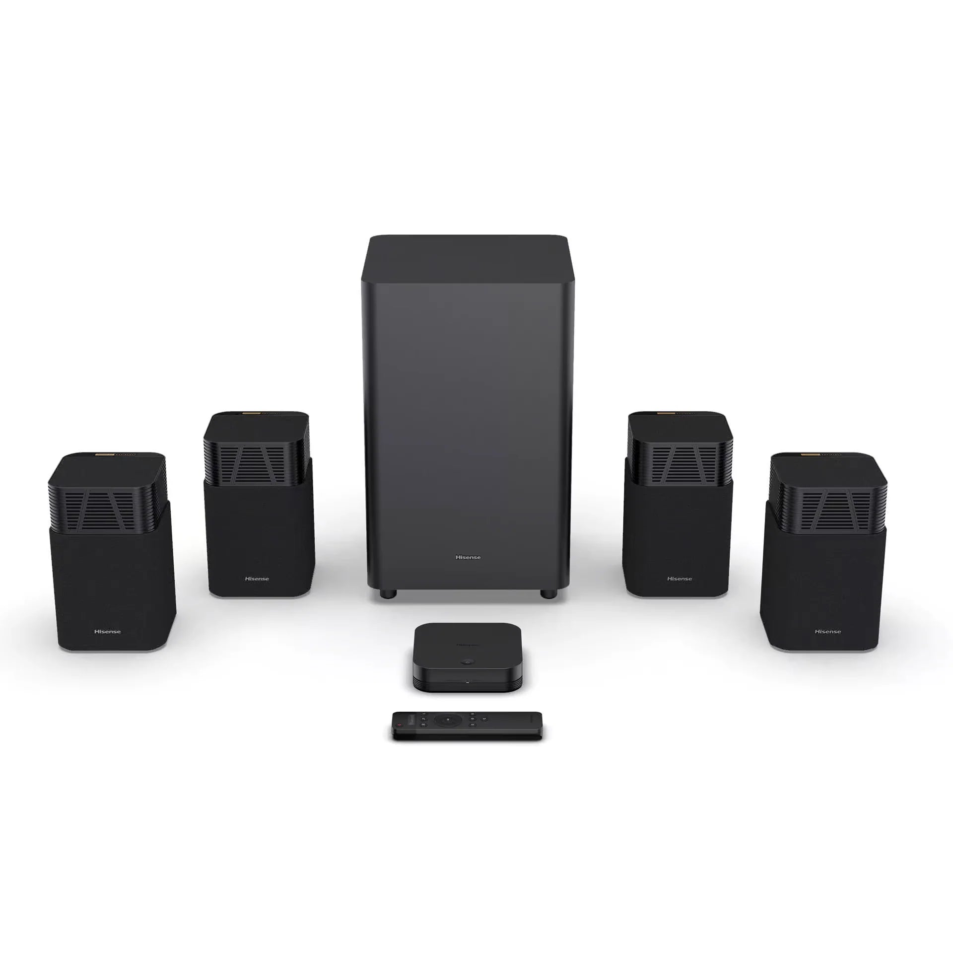 HISENSE HT Saturn 4.1.2 channel home theatre system Dolby Atmos surround sound with wireless subwoofer