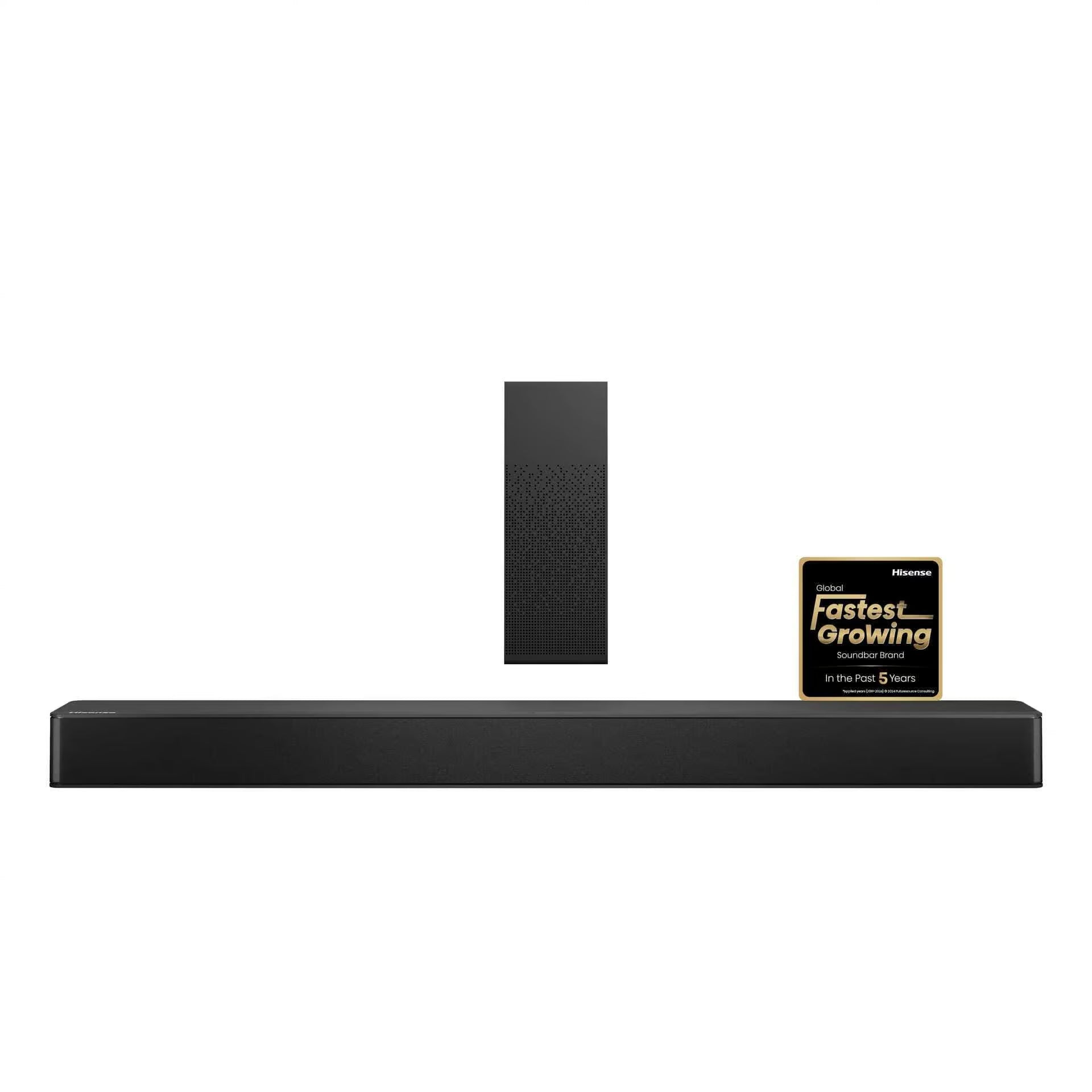 "Hisense HS2100 2.1CH 240W soundbar with wireless subwoofer"