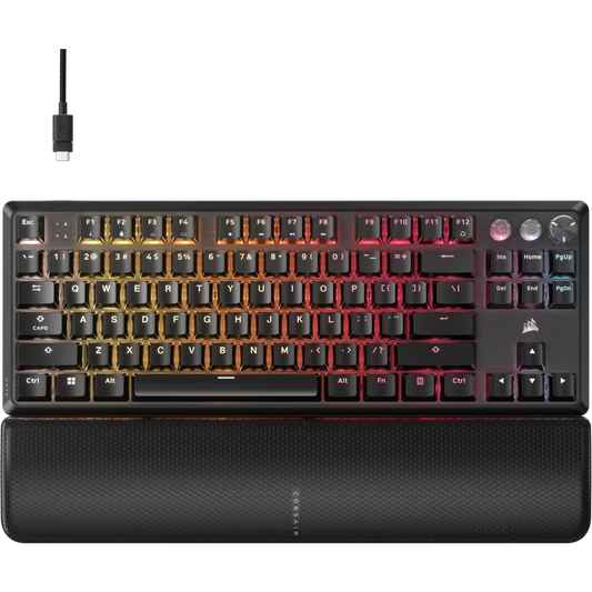 Corsair K70 PRO TKL Hall Effect gaming keyboard with rapid trigger programmable RGB mechanical keyboard
