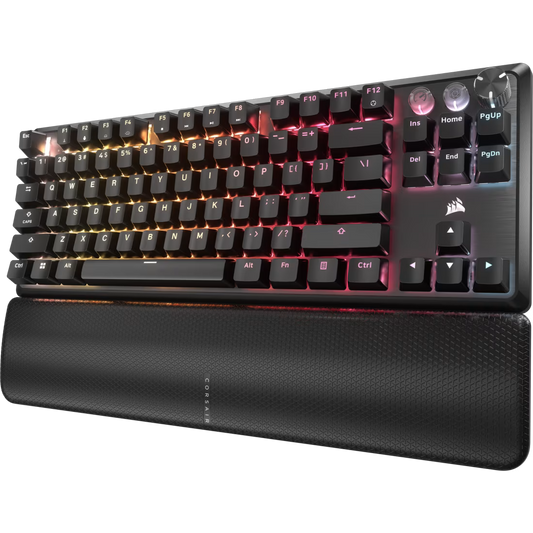 Corsair K70 PRO TKL Hall Effect gaming keyboard with rapid trigger programmable RGB mechanical keyboard