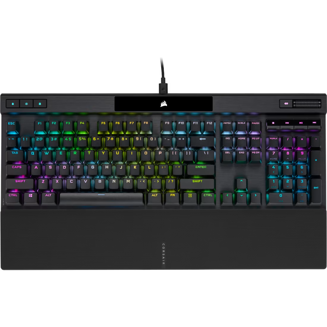 Corsair K70 RGB PRO mechanical gaming keyboard black with CHERRY MX SPEED Silver switches and RGB lighting