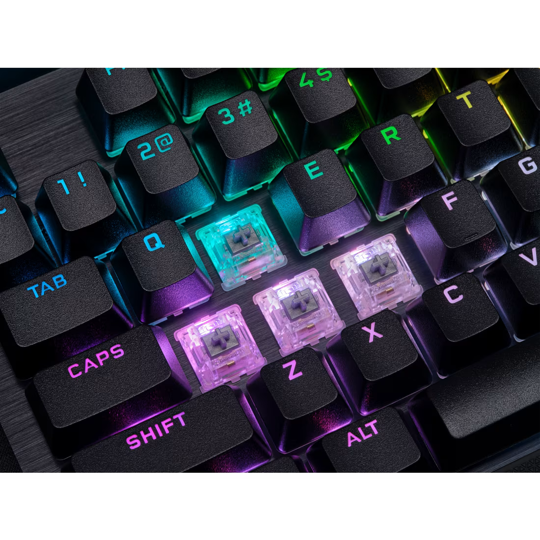 Corsair K70 RGB PRO mechanical gaming keyboard black with CHERRY MX SPEED Silver switches and RGB lighting