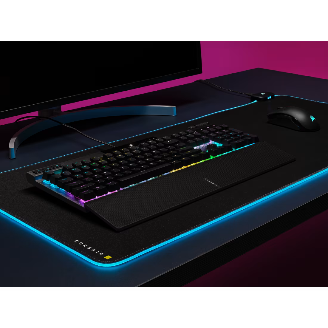 Corsair K70 RGB PRO mechanical gaming keyboard black with CHERRY MX SPEED Silver switches and RGB lighting