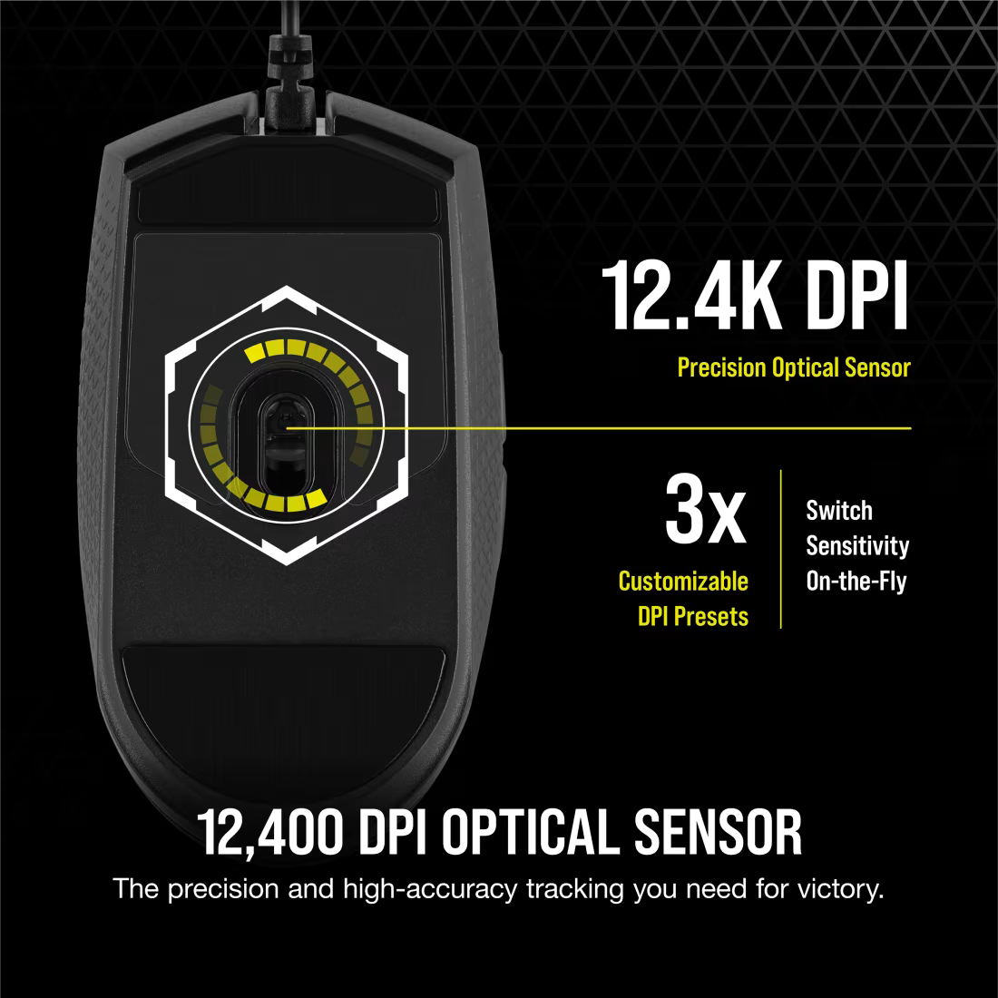 Corsair KATAR PRO Ultra-Light Mouse 12400 DPI Black - view 7