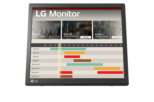 LG 17BR30T 17-inch Touch Screen Monitor displaying interactive touchscreen interface with clear visuals
