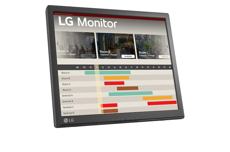 LG 17BR30T 17-inch Touch Screen Monitor displaying interactive touchscreen interface with clear visuals