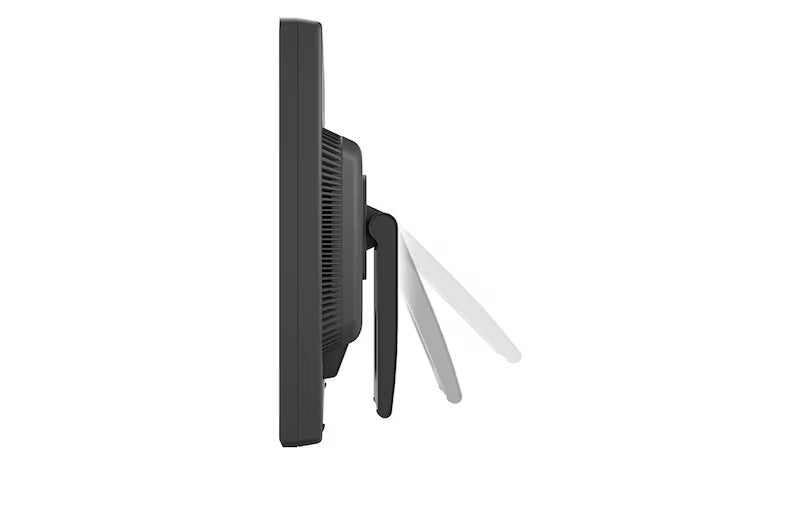 Rear view of LG 17BR30T Touch Screen Monitor showing VGA and DVI/HDMI connectivity ports