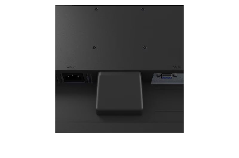 Rear view of LG 17BR30T Touch Screen Monitor showing VGA and DVI/HDMI connectivity ports