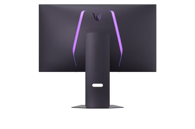 LG 32GS95UV-B 32-inch UltraGear Dual-Mode OLED Gaming Monitor displaying WQHD 2560x1440 resolution and vibrant colors