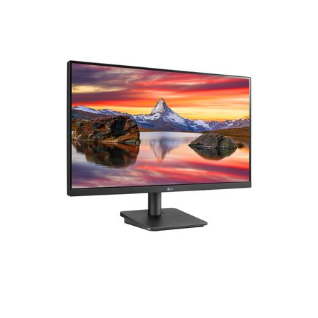 “Side profile of LG 24MP400 monitor showing slim design and tilt functionality”
“LG 24 inch monitor side view – IPS panel with ergonomic tilt adjustment for office or gaming setups”