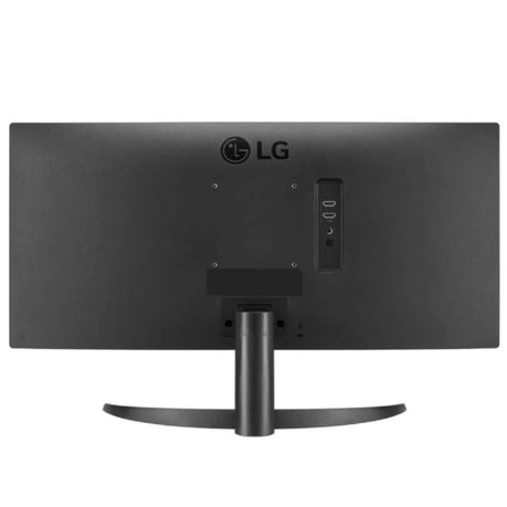 “LG 26 inch UltraWide HDR10 IPS monitor back panel – sleek black design with LG branding”
