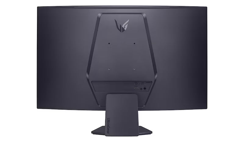 LG 32GS60QC-B UltraGear 32-inch curved QHD gaming monitor with 180Hz refresh rate, 1ms response time, and sleek 3-side borderless design.